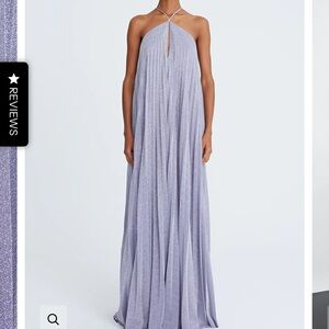 Halston Heritage Lavender Maxi Dress